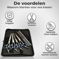 VoordeelShop 7-Delige Huisdier Knipset Met Etui - Trimmen Hond - Honden Schaar - Effileerschaar Hond - Huisdier Trimmer - Huisdier Knippen - Knipschaar Haar - Haar Schaar - Kapper - Kapperset - Scharenset -Hondenartikelen Serie Winkel 1200x1200 1230