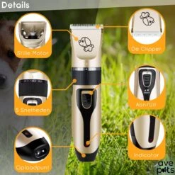 AVE Pets® Complete Hondentondeuse Set - Draadloos Tondeuse - Scheerapparaat Voor Je Hond Of Kat - Huisdier Trimmer - Professionele Dierentondeuse - Dieren Verzorging -Hondenartikelen Serie Winkel 1200x1200 1292