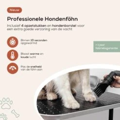 MiMOPETS® Hondenföhn Met 4 Opzetstukken – Waterblazer Voor Honden Met Geluiddemper -Hondendroger - Zwart -Hondenartikelen Serie Winkel 1200x1200 1324