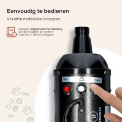 MiMOPETS® Hondenföhn Met 4 Opzetstukken – Waterblazer Voor Honden Met Geluiddemper -Hondendroger - Zwart -Hondenartikelen Serie Winkel 1200x1200 1325