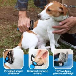 Hoogwaardige 2-Zijdige Hondenkam Hondenborstel Borstel Hond Klittenkam - Ondervacht Kam - Honden Borstel - Honden Kam - Hondenborstel Langharig - Hondenborstel Kortharig - Verwijdert Klitten - Voorkomt Verharing - Blauw - Woodoro 12 Hoogwaardige 2-Zijdige Hondenkam Hondenborstel Borstel Hond Klittenkam - Ondervacht Kam - Honden Borstel - Honden Kam - Hondenborstel Langharig - Hondenborstel Kortharig - Verwijdert Klitten - Voorkomt Verharing - Blauw - Woodoro -Hondenartikelen Serie Winkel 1200x1200 1373