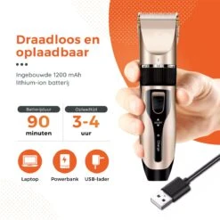 PetGoods Hondentondeuse - 10 Delige Set - Katten & Honden - Draadloos - Low Noise - Incl. Schaar, Nagelknipper, Vijl & Kam 19 PetGoods Hondentondeuse - 10 Delige Set - Katten & Honden - Draadloos - Low Noise - Incl. Schaar, Nagelknipper, Vijl & Kam -Hondenartikelen Serie Winkel 1200x1200 1400