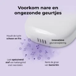 Pettadore Air Insight - Kattenbak Geurverdrijver & Teller - Actieve Zuurstof En Ionen - Oplaadbaar - Met App -Hondenartikelen Serie Winkel 1200x1200 1502