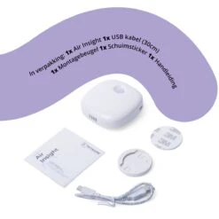 Pettadore Air Insight - Kattenbak Geurverdrijver & Teller - Actieve Zuurstof En Ionen - Oplaadbaar - Met App -Hondenartikelen Serie Winkel 1200x1200 1511