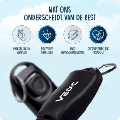 VEDIC® - Luxe Clicker Met Fluit - Clickertraining Voor Honden - Zwart - Bevestigingsring - Fluit - Hondentraining -Hondenartikelen Serie Winkel 1200x1200 1584