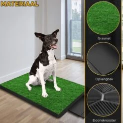 Toivo HondenToilet Kunstgras - Zwart - Geurafstotend - 62 X 49 X 6.6 CM - Honden Wc Outdoor - Zindelijkheidstraining Hond - Puppy Pads - Dierentoilet -Hondenartikelen Serie Winkel 1200x1200 1681