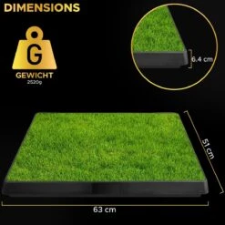 Toivo HondenToilet Kunstgras - Zwart - Geurafstotend - 62 X 49 X 6.6 CM - Honden Wc Outdoor - Zindelijkheidstraining Hond - Puppy Pads - Dierentoilet -Hondenartikelen Serie Winkel 1200x1200 1685