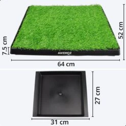 AWEMOZ Hondentoilet Kunstgras - Met 2 Matten En Opvangbak - 64x52x7,5cm - Puppy Pads - Zindelijkheidstraining Hond - Training Pads - Indoor / Outdoor Honden Toilet 12 AWEMOZ Hondentoilet Kunstgras - Met 2 Matten En Opvangbak - 64x52x7,5cm - Puppy Pads - Zindelijkheidstraining Hond - Training Pads - Indoor / Outdoor Honden Toilet -Hondenartikelen Serie Winkel 1200x1200 1693