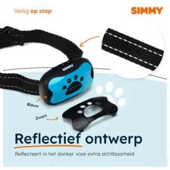 Simmy Anti Blafband - Diervriendelijke Opvoedingshalsband - Zwart En Blauw - Diervriendelijk - Zonder Schok - Anti Blaf Band Voor Grote En Kleine Honden -Hondenartikelen Serie Winkel 1200x1200 1724