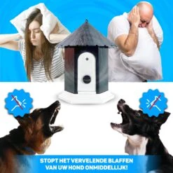 Vulpes Pets® Anti Blaf Apparaat Pro - Anti Blafband Voor Alle Honden - Luxe Hondentrainer - Diervriendelijk & Zonder Schok - Inclusief 9V Batterij - Waterbestendig - Ophangbaar - Instelbare Ultrasone Niveauregeling - 4 Standen -Hondenartikelen Serie Winkel 1200x1200 1756