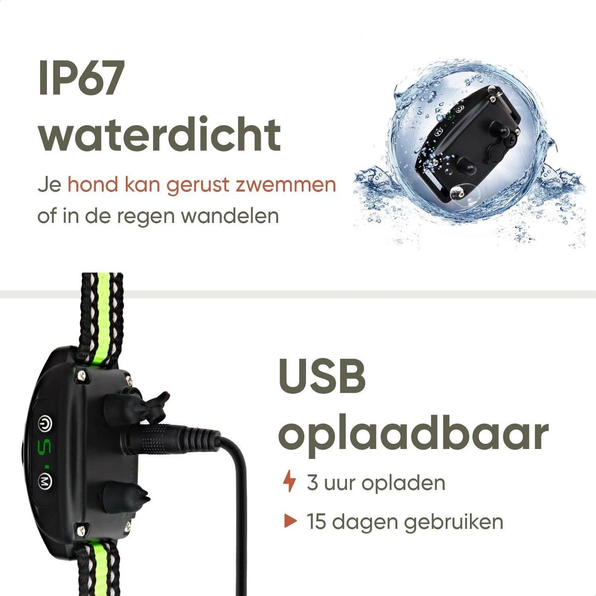 Premium Anti Blafband - Diervriendelijke Opvoedingshalsband Zonder Schok - Trainingshalsband Voor Grote En Kleine Honden - Anti Blaf Band - Correctie Halsband 6 Premium Anti Blafband - Diervriendelijke Opvoedingshalsband Zonder Schok - Trainingshalsband Voor Grote En Kleine Honden - Anti Blaf Band - Correctie Halsband - Afbeelding 4