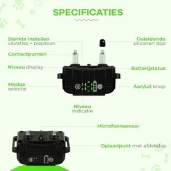 Petz - Anti Blafband - Anti Blafband Voor Kleine En Grote Honden - 5-55 KG - Vibratie En Audio - Diervriendelijk - GEEN Schokken - Opvoedingshalsband Zonder Schok En Diervriendelijk - Waterdicht - Oplaadbaar -Hondenartikelen Serie Winkel 1200x1200 1779