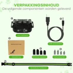 Petz - Anti Blafband - Anti Blafband Voor Kleine En Grote Honden - 5-55 KG - Vibratie En Audio - Diervriendelijk - GEEN Schokken - Opvoedingshalsband Zonder Schok En Diervriendelijk - Waterdicht - Oplaadbaar -Hondenartikelen Serie Winkel 1200x1200 1780