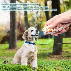 Merkloos LotaHome - Anti Blaf Apparaat - Hondentrainer Voor Binnen En Buiten - Bereik Tot 15 Meter - Diervriendelijk - Zonder Schok - Ultrasone - Voor Alle Honden - Inclusief Clicker -Hondenartikelen Serie Winkel 1200x1200 1790