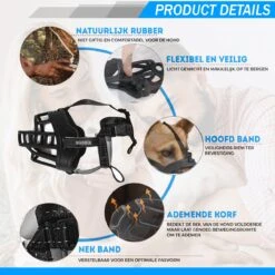 Sharon B Muilkorf Hond - Zwart - XXL - Voor Zeer Grote Honden - Snuitomtrek 38-43 Cm -Hondenartikelen Serie Winkel 1200x1200 1796