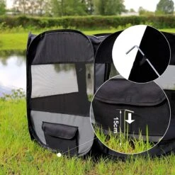 Meisterpet - XXL Opvouwbare Puppyren - 130 X 130 X 60 Cm - Met Gratis Dieren Verzorging Set T.w.v. €19.99 -Hondenartikelen Serie Winkel 1200x1200 1869