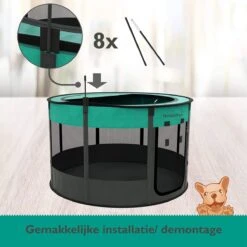 Meisterpets Opvouwbare Puppyren Rond - Extra Stevig - (Ø X H) 75 X 43 Cm - Incl. Gratis Drinkbak! -Hondenartikelen Serie Winkel 1200x1200 1926
