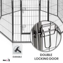 MaxxPet Puppyren - Hondenbench - Hondenren- Puppyren Met 8 Kennelpanelen - Staal -80 X 100 Cm Ø 210 Cm -Hondenartikelen Serie Winkel 1200x1200 1944