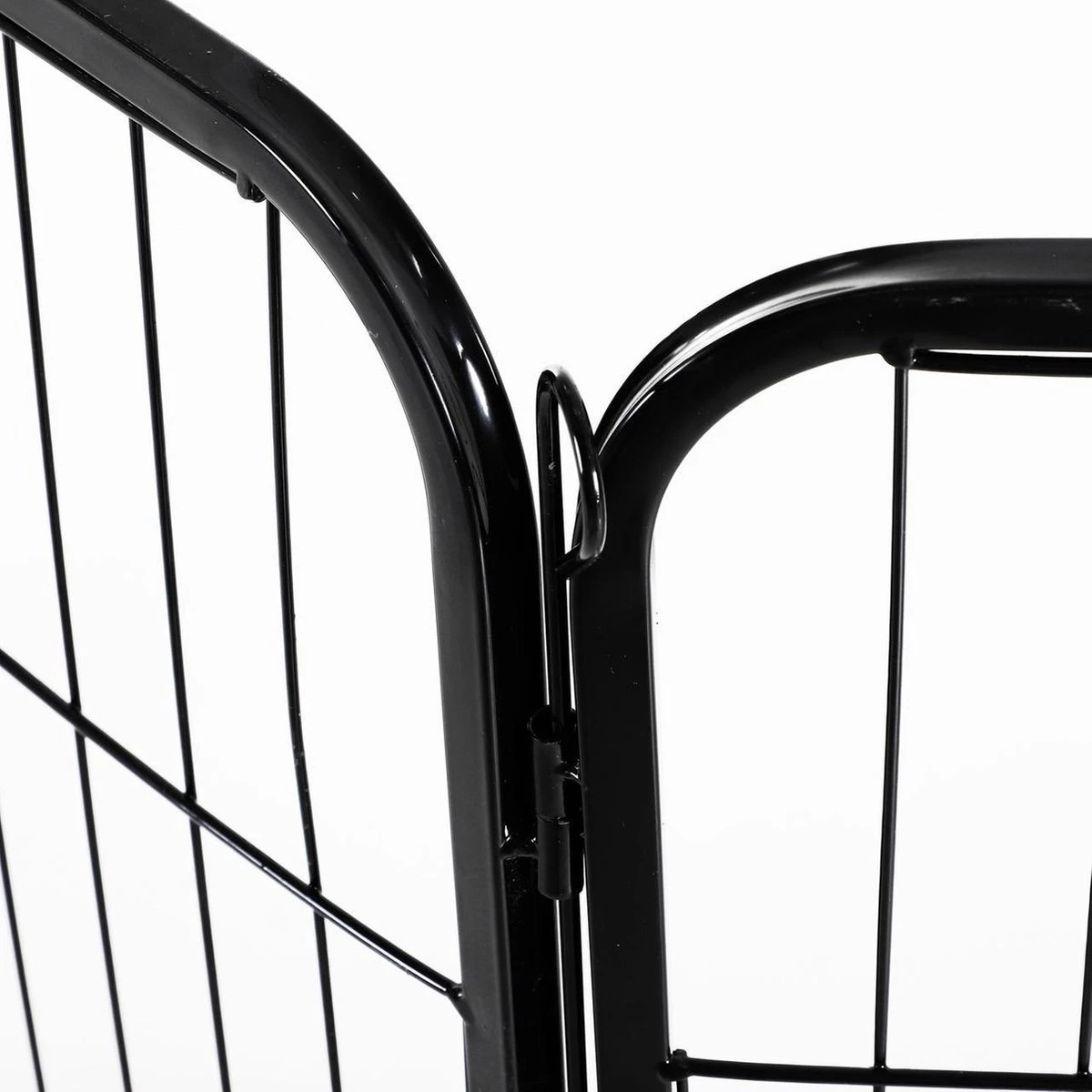 Merkloos Hondenren - Puppyren - Hondenkennel - 8 Kennelpanelen - Staal - 80 Cm Hoog - 640 Cm Omtrek - Uitbreidbaar 10 Merkloos Hondenren - Puppyren - Hondenkennel - 8 Kennelpanelen - Staal - 80 Cm Hoog - 640 Cm Omtrek - Uitbreidbaar - Afbeelding 8
