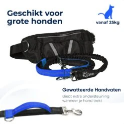 Canicross Looplijn Hond Met Heupriem Voor Hardlopen - Elastische Handsfree Hondenriem - Honden Trainingslijn - 150/200cm - Blauw -Hondenartikelen Serie Winkel 1200x1200 1996