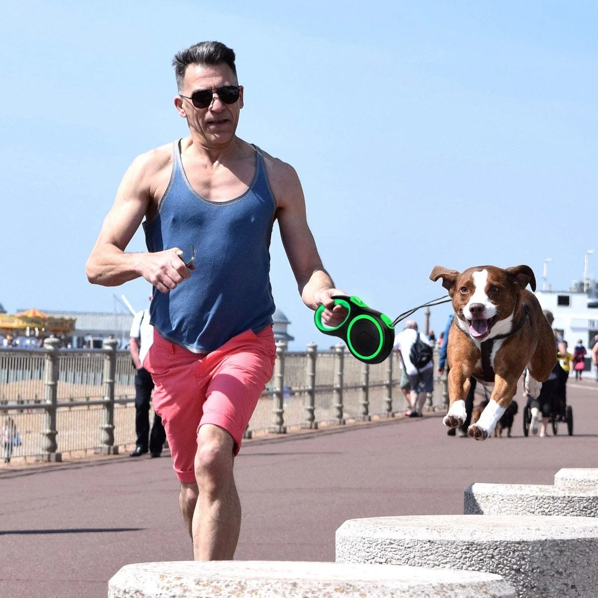 IGOODS - Hondenriem - Katten Riem - Uitlaatriem Voor Honden En Katten - Honden Riem- Rollijn - 5 Meter Lang 10 IGOODS - Hondenriem - Katten Riem - Uitlaatriem Voor Honden En Katten - Honden Riem- Rollijn - 5 Meter Lang - Afbeelding 8