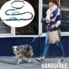 Merkloos Allernieuwste® Elastische Hondenriem 2-in-1 HANDSFREE Voor Hardlopen Shoppen En Wandelen - Honden Riem 160/260 Cm - Blauw Zwart -Hondenartikelen Serie Winkel 1200x1200 2050