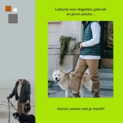 1FORME Hondenriem 15-30kg - Sliplijn Hond REFLECTEREND 2m, Ø 1.2cm - Jachtlijn 2 Ergonomische Handvaten - Dubbel Stop -Hondenartikelen Serie Winkel 1200x1200 2063