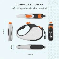 Hondenriem Tape - 5 Meter - Medium - Voor Honden <25 Kg - Zwart-Wit -Hondenartikelen Serie Winkel 1200x1200 2092