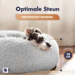 Pet Perfect Donut Hondenmand XXL - 100cm - Fluffy Hondenkussen - Hondenbed - Créme/Bruin -Hondenartikelen Serie Winkel 1200x1200 210