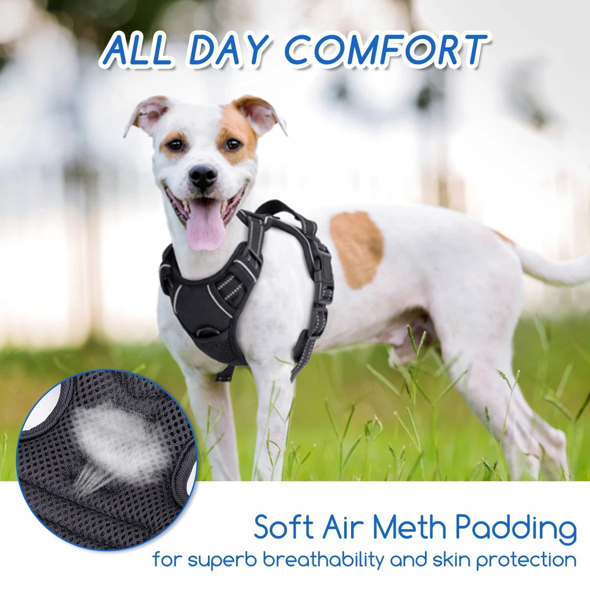 Nobleza 42ZHW - Hondenharnas - Hondentuigje - Anti Trek - S - Zwart 7 Nobleza 42ZHW - Hondenharnas - Hondentuigje - Anti Trek - S - Zwart - Afbeelding 5