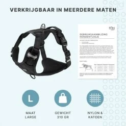 Hondentuigje - Anti-Trek Tuig - Hondenharnas - Y Tuig Hond - Reflecterend - Zwart - Maat L 17 Hondentuigje - Anti-Trek Tuig - Hondenharnas - Y Tuig Hond - Reflecterend - Zwart - Maat L -Hondenartikelen Serie Winkel 1200x1200 2164