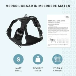 Hondentuigje - Anti-Trek Tuig - Hondenharnas - Y Tuig Hond - Reflecterend - Zwart - Maat S 17 Hondentuigje - Anti-Trek Tuig - Hondenharnas - Y Tuig Hond - Reflecterend - Zwart - Maat S -Hondenartikelen Serie Winkel 1200x1200 2258