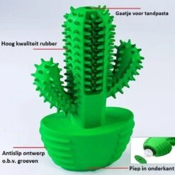 Tandenborstel + TANDPASTA Hond Melk Geur Smaak En Piep Honden Speelgoed - Cactus Dog Toy Tandverzorging Kauwbotten Hondenspeelgoed Hondenbot Kauwstaaf Tanden Puppy Hondenspeeltje Sterk Kauwspeelgoed - Dutchwide -Hondenartikelen Serie Winkel 1200x1200 2268