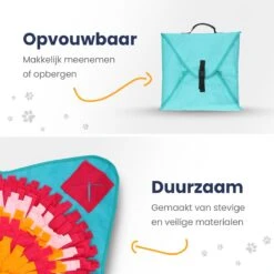 Snuffelmat 70x70cm Inclusief Rubberen Massage Bal & E-book - Speelmat Hond - Denkspel Hond - Puppy Speelgoed - Anti Schrok Mat - Honden Snoepjes - Cadeau Tip -Hondenartikelen Serie Winkel 1200x1200 2281