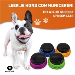 Vulpes Pets® PRO Praatknop Voor Honden Met Speelmat - Dogbuttons - Laat Uw Huisdier Spreken - Hondenspeelgoed - Honden Training - Inclusief E-Book En Speelmat -Hondenartikelen Serie Winkel 1200x1200 2334