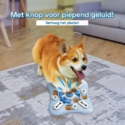 Honden Speelgoed Intelligentie – Hondenpuzzel - Interactieve Training – Voorkomt Verveling – 16 Vakjes – 11 Verplaatsbare Schuifjes - Denkspelletjes Voor Honden - Anti Schrokbak Hond – LumifyMe -Hondenartikelen Serie Winkel 1200x1200 2353