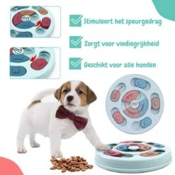 Hondenpuzzel Blauw - Honden Speelgoed - Honden - Hondenbrokken - Hondenspeelgoed - Interactief Spel Voor Honden - Intelligentie Spel - Snuffelmat - Snuffelmat Hond - Hondenspeeltjes - Intelligentie - Hond Speelgoed -Hondenartikelen Serie Winkel 1200x1200 2371