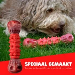 Kauwbot Hond Extra Sterk Kauwspeelgoed Melk Geur Smaak Honden Speelgoed - Rood Wit - Dutchwide -Hondenartikelen Serie Winkel 1200x1200 2382