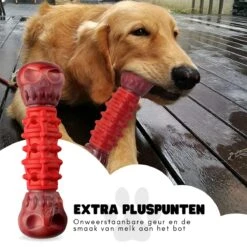 Kauwbot Hond Extra Sterk Kauwspeelgoed Melk Geur Smaak Honden Speelgoed - Rood Wit - Dutchwide -Hondenartikelen Serie Winkel 1200x1200 2385