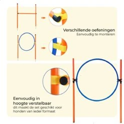AYOO Agility Voor De Hond - Honden Agility Set - Honden Training - Honden Behendigheid Set - Honden Parcours - Training Huisdieren - Tunnel - Slalom - Horde - Draagzak - 21 Delig - GRATIS Speeltouw -Hondenartikelen Serie Winkel 1200x1200 2389