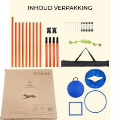 AYOO Agility Voor De Hond - Honden Agility Set - Honden Training - Honden Behendigheid Set - Honden Parcours - Training Huisdieren - Tunnel - Slalom - Horde - Draagzak - 21 Delig - GRATIS Speeltouw -Hondenartikelen Serie Winkel 1200x1200 2391
