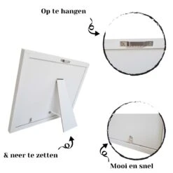 NOVOB® Fotolijst Met Inktafdruk - Pootafdruk Hond - Contactloos - Paw Print - Hondenspeelgoed - Afdruk Huisdier - Cadeau - 23.5 X 29 Cm | Wit -Hondenartikelen Serie Winkel 1200x1200 2395