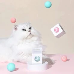 Merkloos Interactive Bal Voor Katten - Zelf Rollende Bal Voor Katten - Elektrisch Kattenspeeltje - Usb Oplaadbaar - Zelf Rollend Interactief Kattenspeeltje - Huisdieren Speeltjes - Cadeau Dierenliefhebbers -Hondenartikelen Serie Winkel 1200x1200 2470