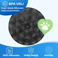 JT Products Siliconen Snuffelmat Zwart - Voor Hond En Kat – Puppy – Kitten – Konijn - Voerbak – Agility Voor De Hond - Honden Speelgoed Intelligentie – Denkspel Hond – Speelgoed Hondje Interactief – Anti Schrok Mat - Likmat -Hondenartikelen Serie Winkel 1200x1200 2506
