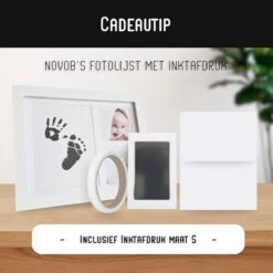 NOVOB® Inktafdruk Maat S (12.5x8cm) - Voetafdruk Baby - Handafdruk Baby - Pootafdruk Hond | Voor Baby Of Huisdieren (+/- 20kg) -Hondenartikelen Serie Winkel 1200x1200 2526