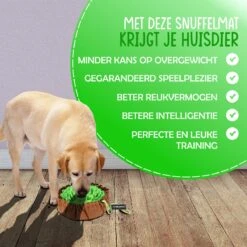 VEDIC® - XL Snuffelmat Groen/Bruin - Hondenspeelgoed- Antischrok - 45 CM - Hondenspeelgoed - Honden En Katten - Intelligentie - Slow Feeder - Voerbak -Hondenartikelen Serie Winkel 1200x1200 2530
