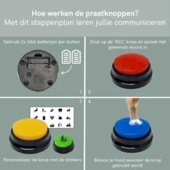 Comfort Company Praatknop Hond | Dogbuttons – Honden Speelgoed | Honden Speelgoed Intelligentie | 4 Stuks | Agility Voor De Hond | 30 Seconden Opnamen | Honden Training -Hondenartikelen Serie Winkel 1200x1200 2578
