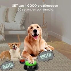 Comfort Company Praatknop Hond | Dogbuttons – Honden Speelgoed | Honden Speelgoed Intelligentie | 4 Stuks | Agility Voor De Hond | 30 Seconden Opnamen | Honden Training -Hondenartikelen Serie Winkel 1200x1200 2579