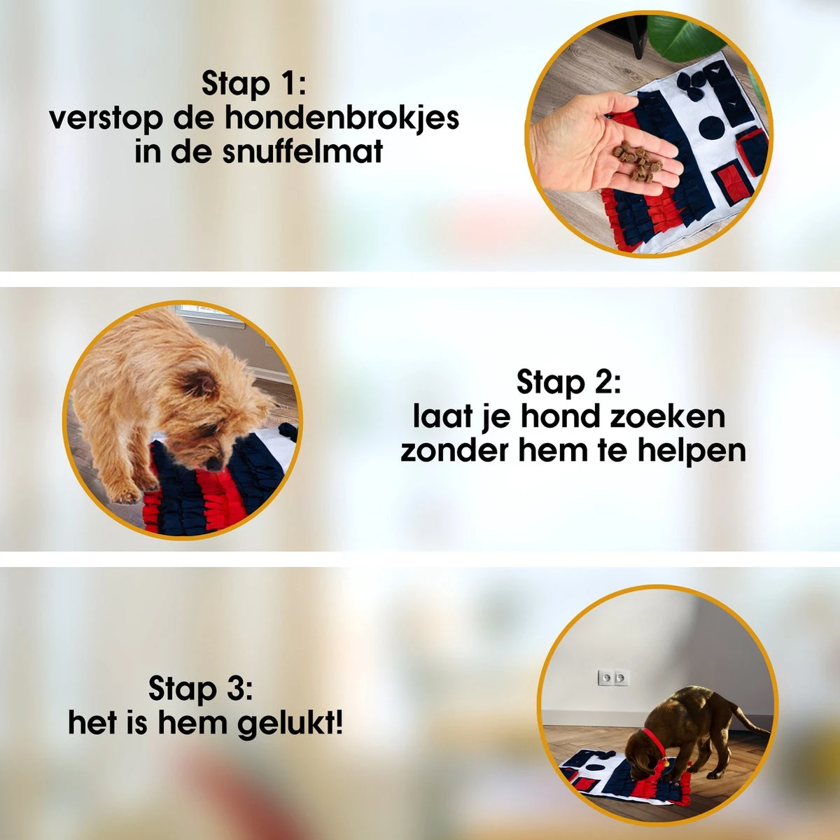 Merkloos Go Quality Honden Speelgoed - Snuffelmat - Snuffelmat Hond - Hondenspeeltjes - Puppy Speelgoed - Honden Speelgoed Intelligentie 5 Merkloos Go Quality Honden Speelgoed - Snuffelmat - Snuffelmat Hond - Hondenspeeltjes - Puppy Speelgoed - Honden Speelgoed Intelligentie - Afbeelding 3