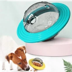 Merkloos Hondenspeeltje UFO Blauw Geschikt Voor Puppy's Tot En Met Grote Honden - Honden Speelgoed - Anti Bijt Speelgoed - Voerbal - Honden Speelgoed Intelligentie - Bijtspeelgoed - Interactieve Hond - Hondenspeeltjes - Traingsbal - Sterk Materiaal - Blauw -Hondenartikelen Serie Winkel 1200x1200 2594